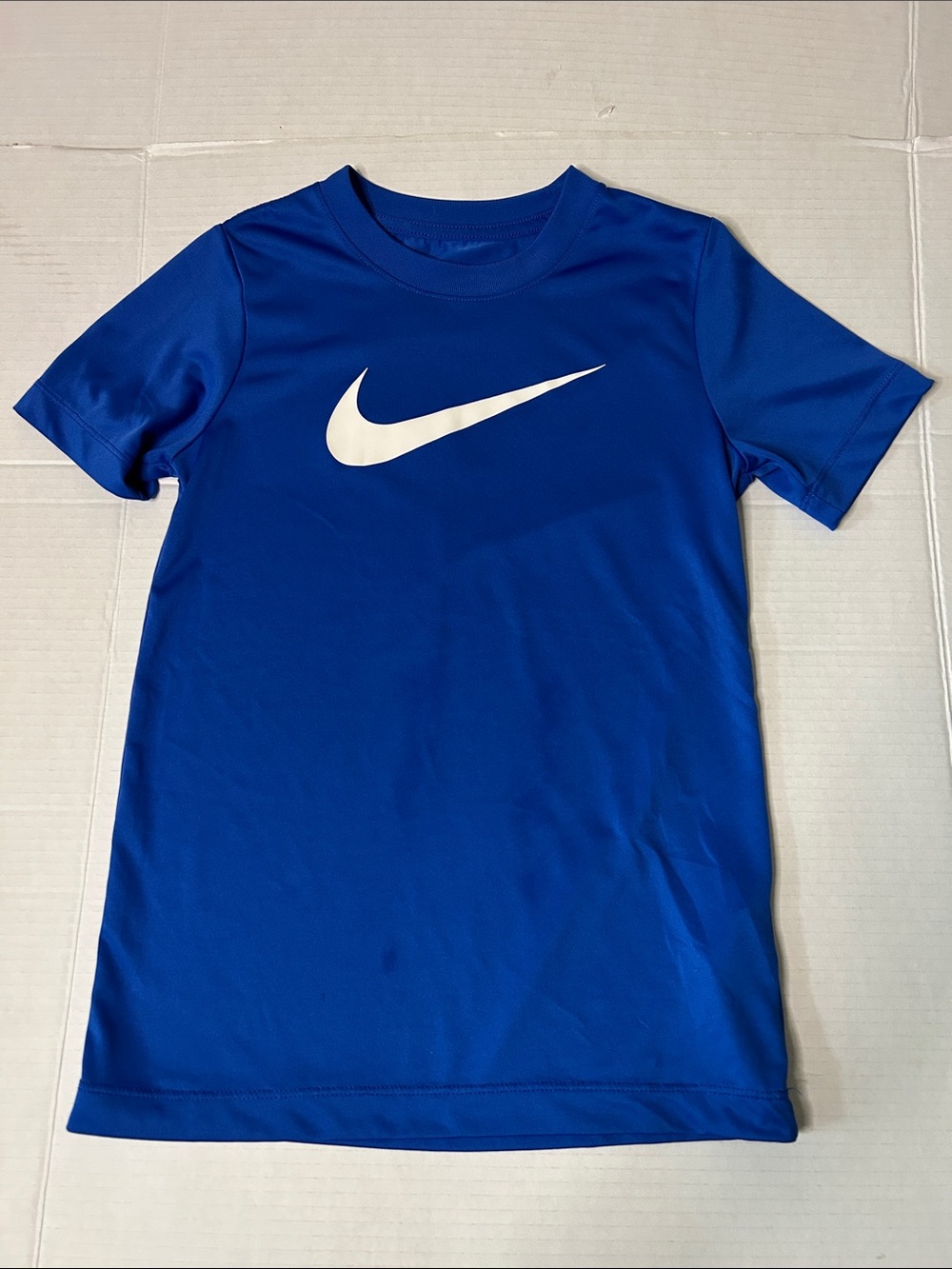 Nike Boys Medium  Blue Dri-FIT Logo Tee